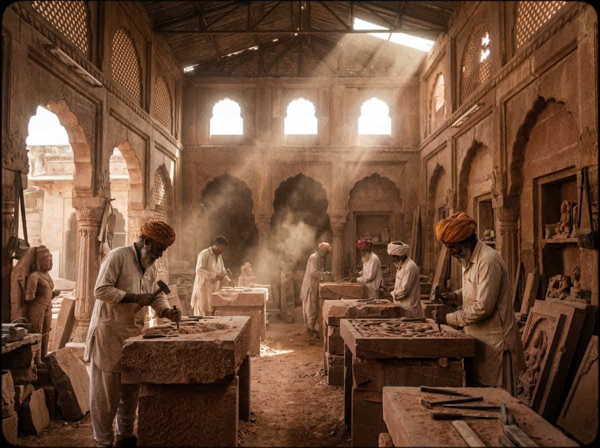 Artisan working