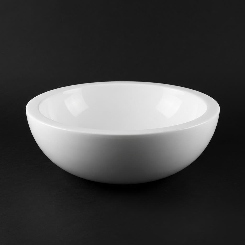 Elegant Hand-Carved Polished Stone Vessel Sink