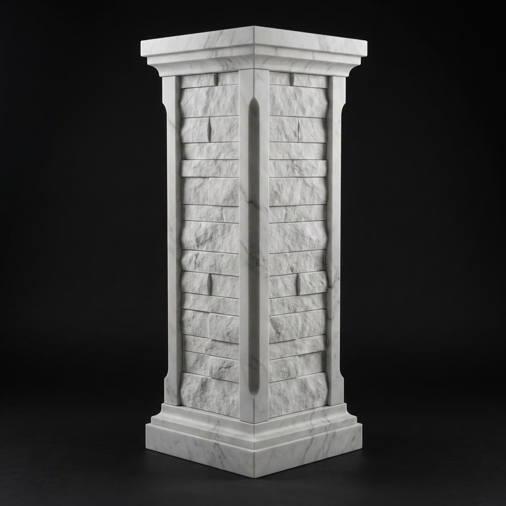 Exquisite Handcrafted Architectural Stone Column Pillar