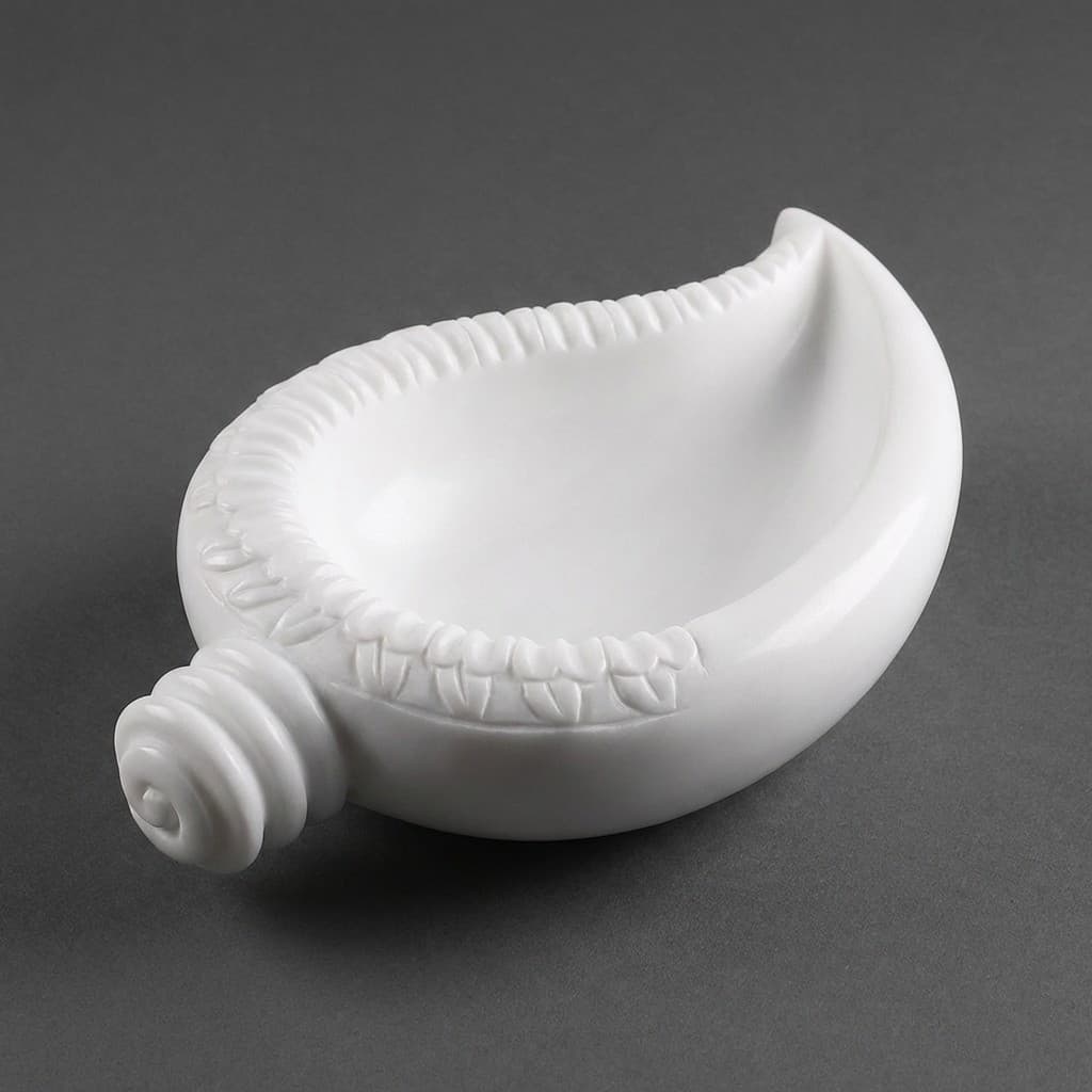 Artisan Hand-Carved Shankh Stone Urli Bowl