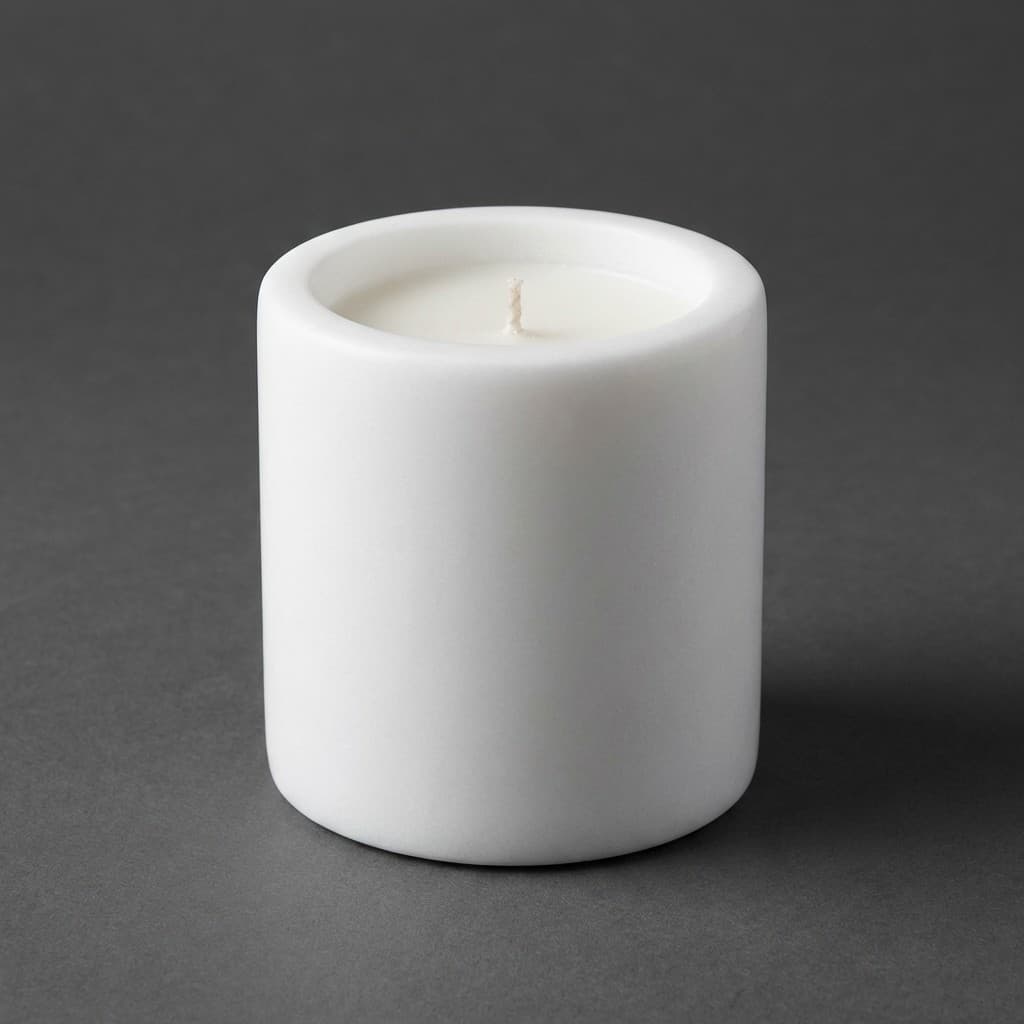 Artisan Hand-Carved Minimalist Stone Candle Stand