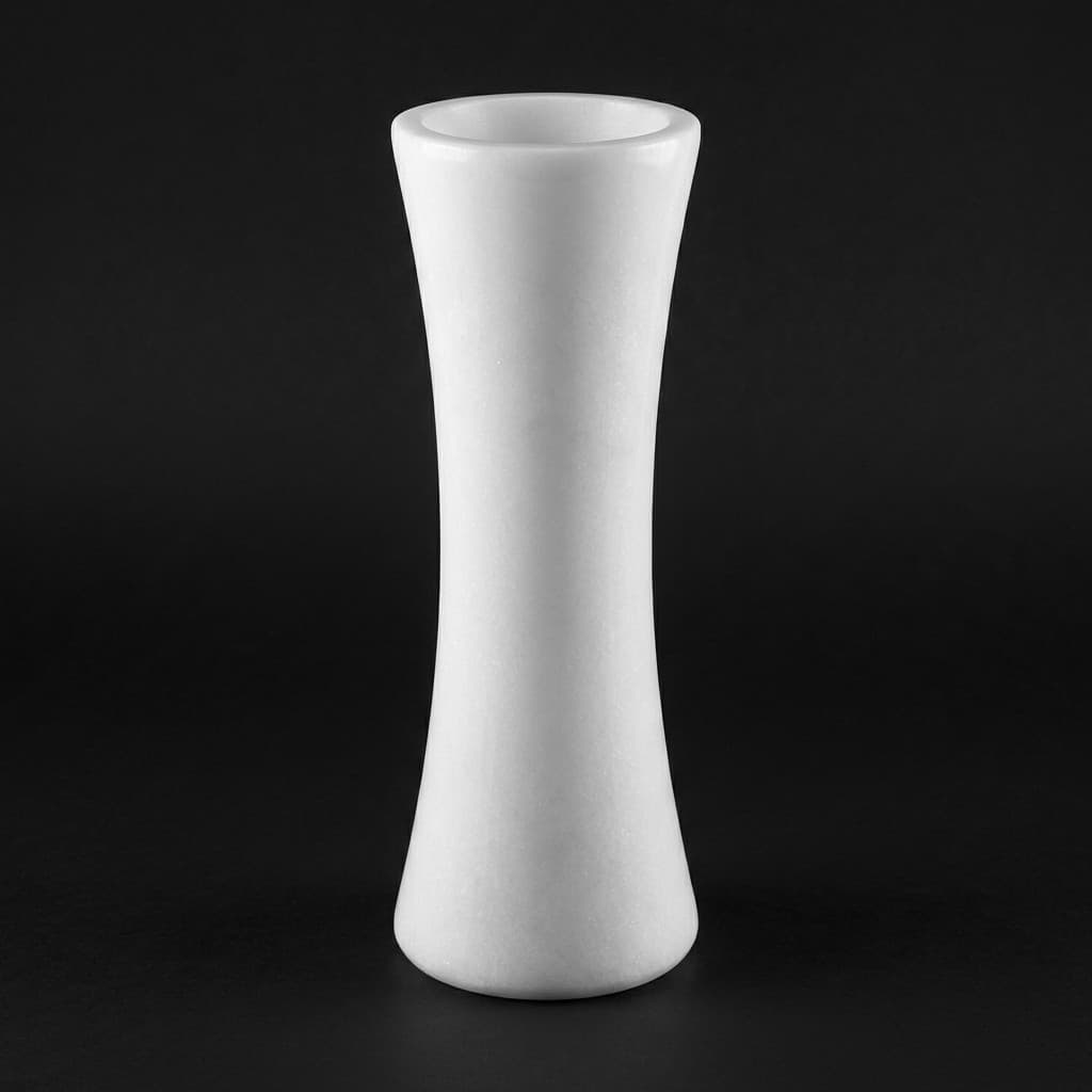 Artisan Handcrafted Sleek Stone Vase for Elegant Decor - hero-light